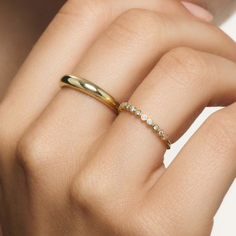 Bague à bulles en diamant | Or