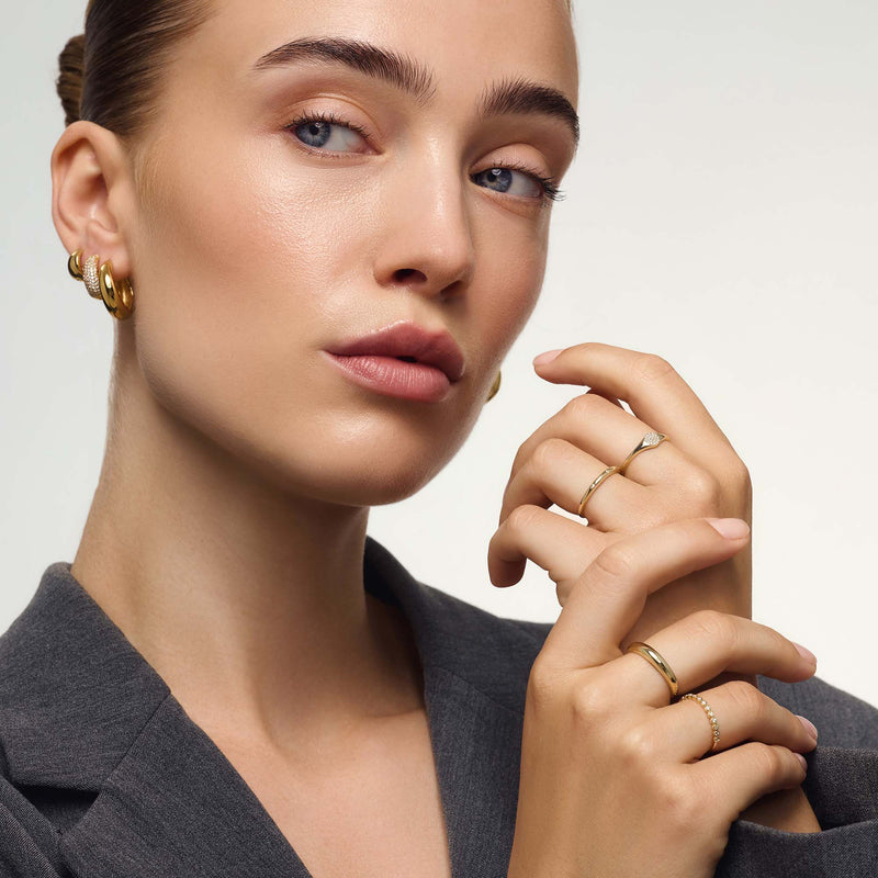 Bague à bulles en diamant | Or