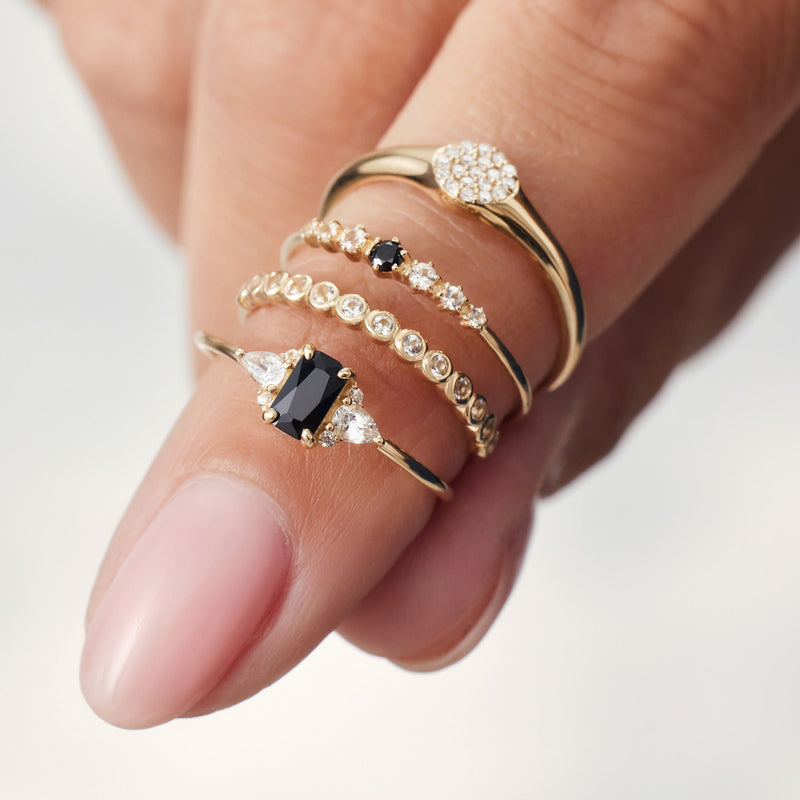 Bague à bulles en diamant | Or
