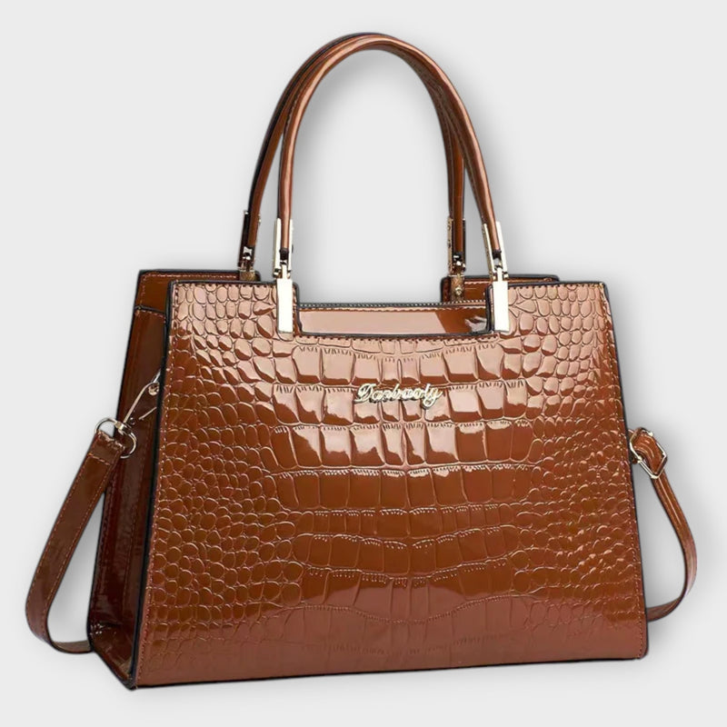 Sac Croco Fait Main Brillant
