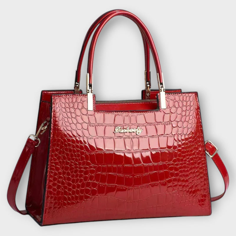Sac Croco Fait Main Brillant