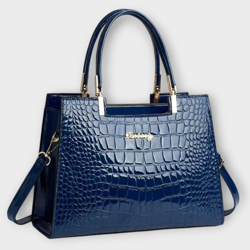 Sac Croco Fait Main Brillant