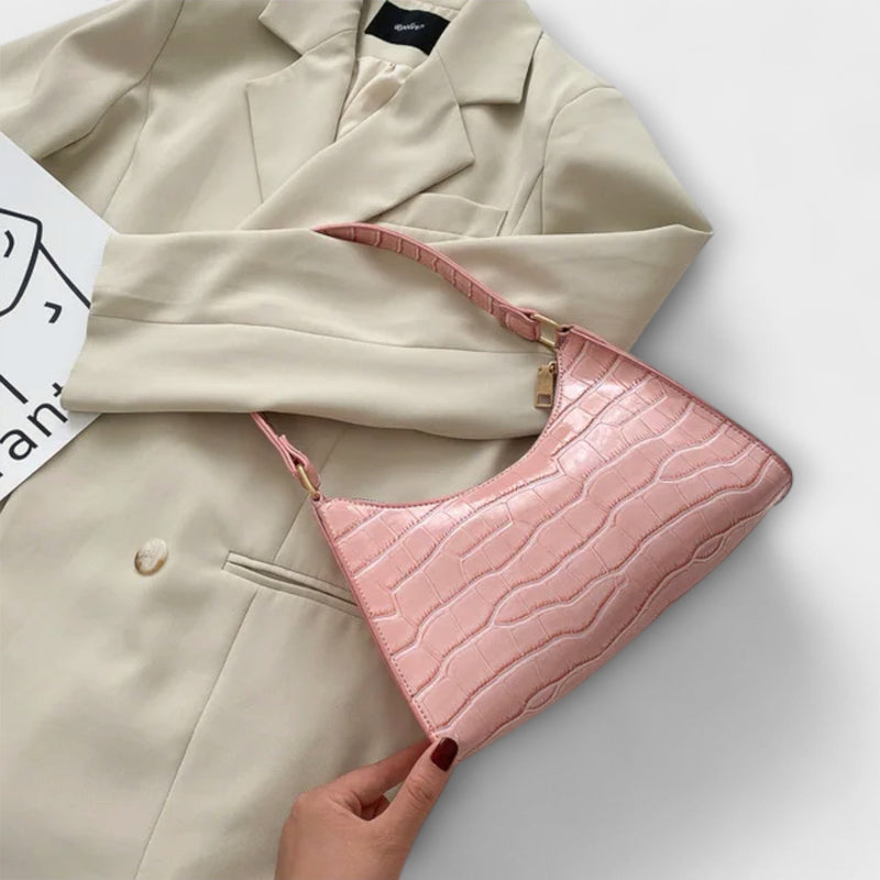 Olivia - Sac en cuir brillant