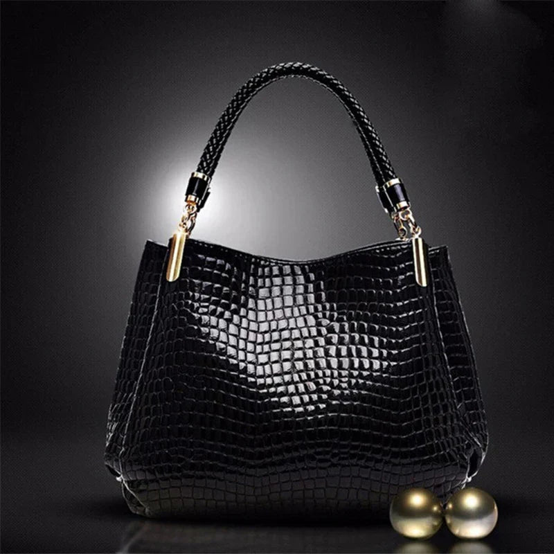 Isabella™ Élégance Durable | Sac à Main Stylé à Motif Croco