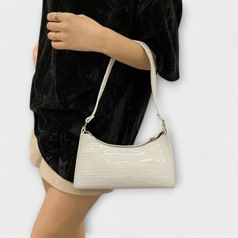 Olivia - Sac en cuir brillant