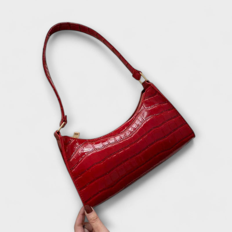 Olivia - Sac en cuir brillant
