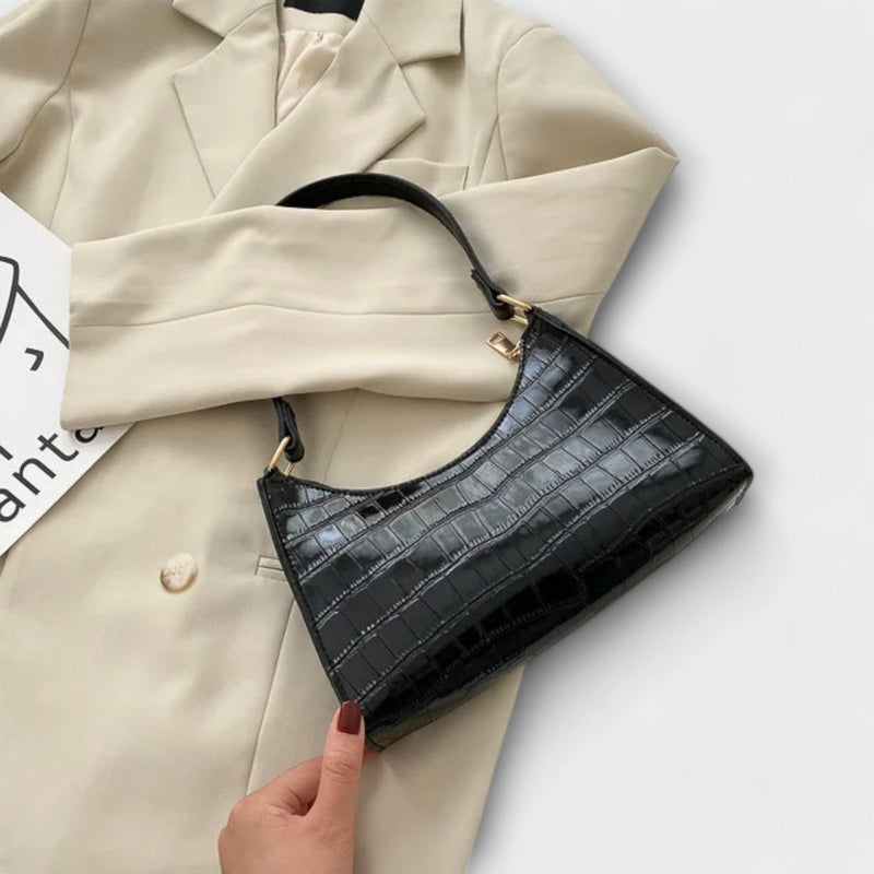 Olivia - Sac en cuir brillant