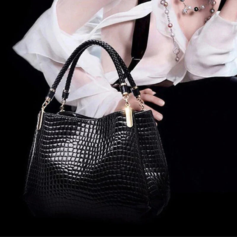 Isabella™ Élégance Durable | Sac à Main Stylé à Motif Croco