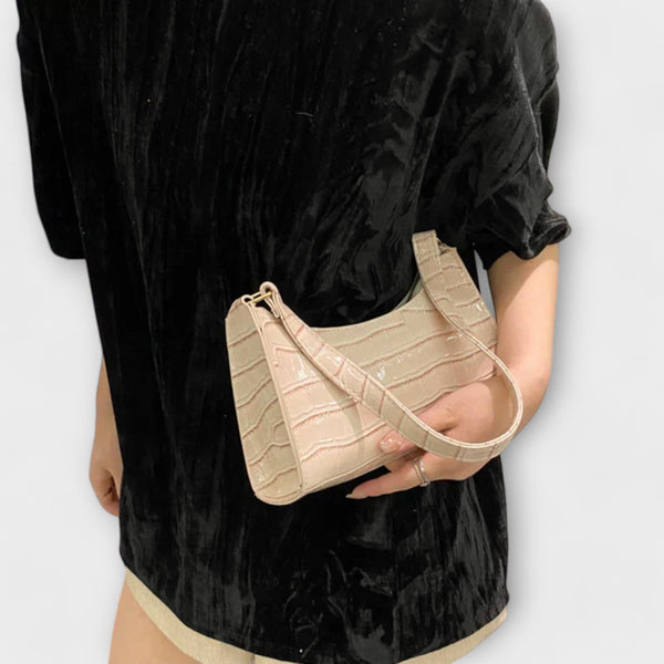 Olivia - Sac en cuir brillant