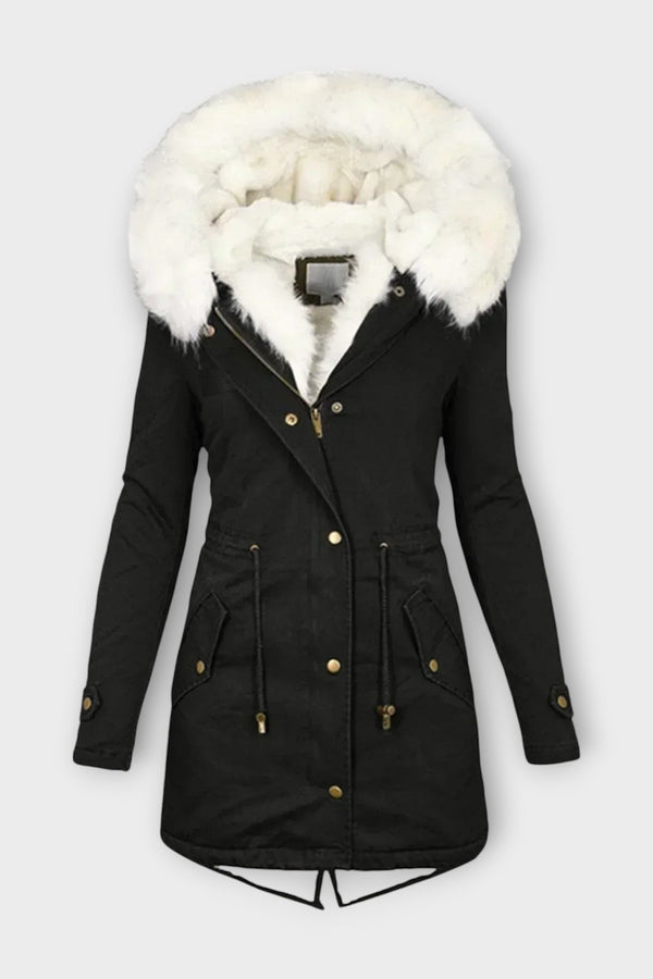 Ivara - Veste d'hiver imperméable et doublée de fourrure