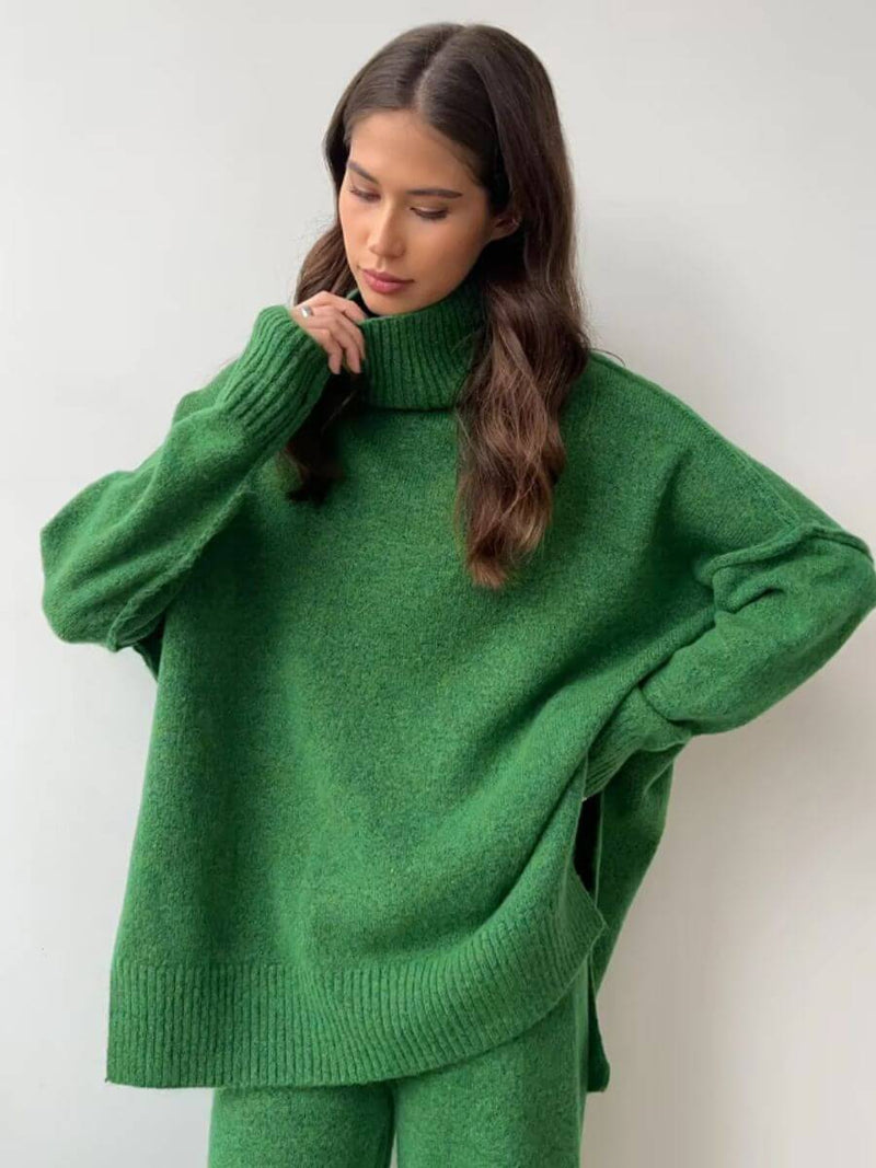 Stella - Ensemble de pantalons amples paresseux en tricot