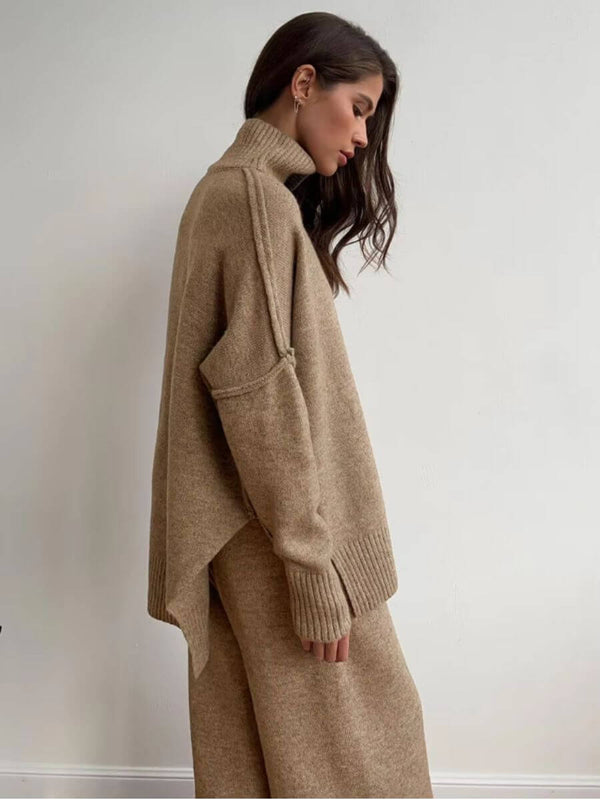 Stella - Ensemble de pantalons amples paresseux en tricot