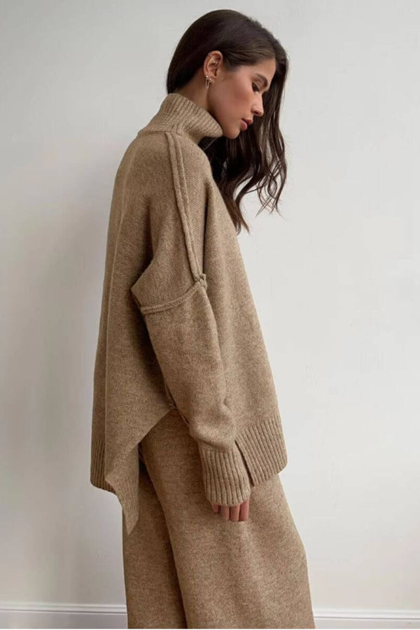 Stella - Ensemble de pantalons amples paresseux en tricot