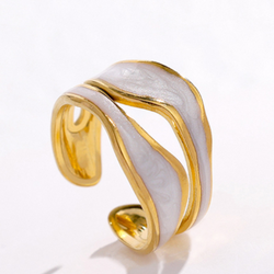 BAGUE EN OR BLANC VINTAGE DE RÊVE