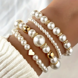 Ensemble de bracelets perle élégance