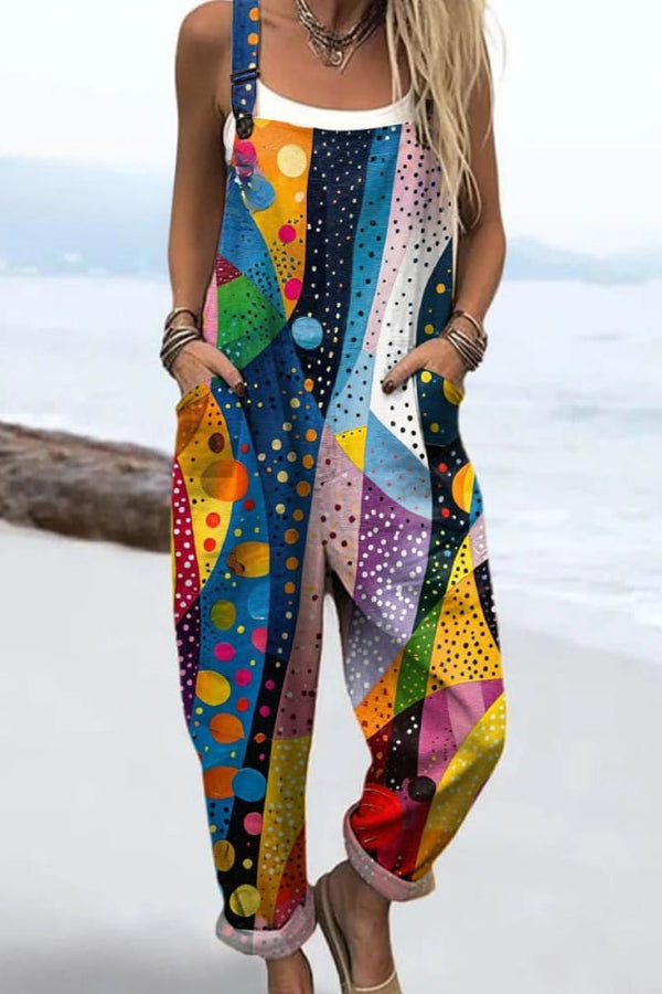 Combinaison pour femme - Design floral vintage, jambes larges pour confort et style