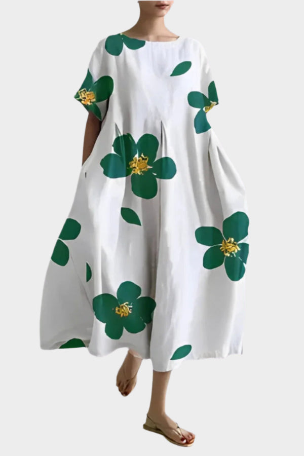 Robe longue rétro confortable