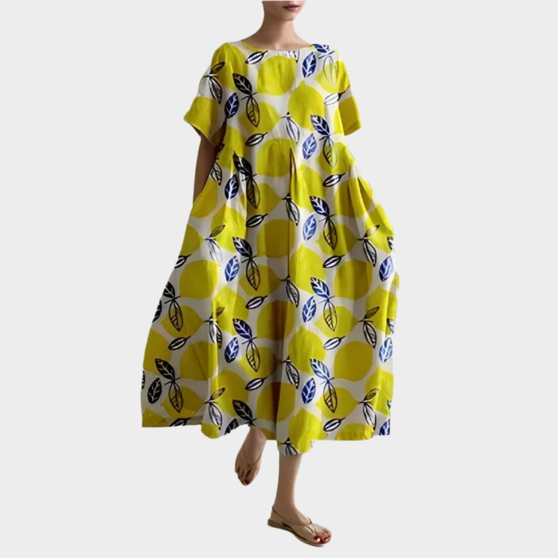 Robe longue rétro confortable