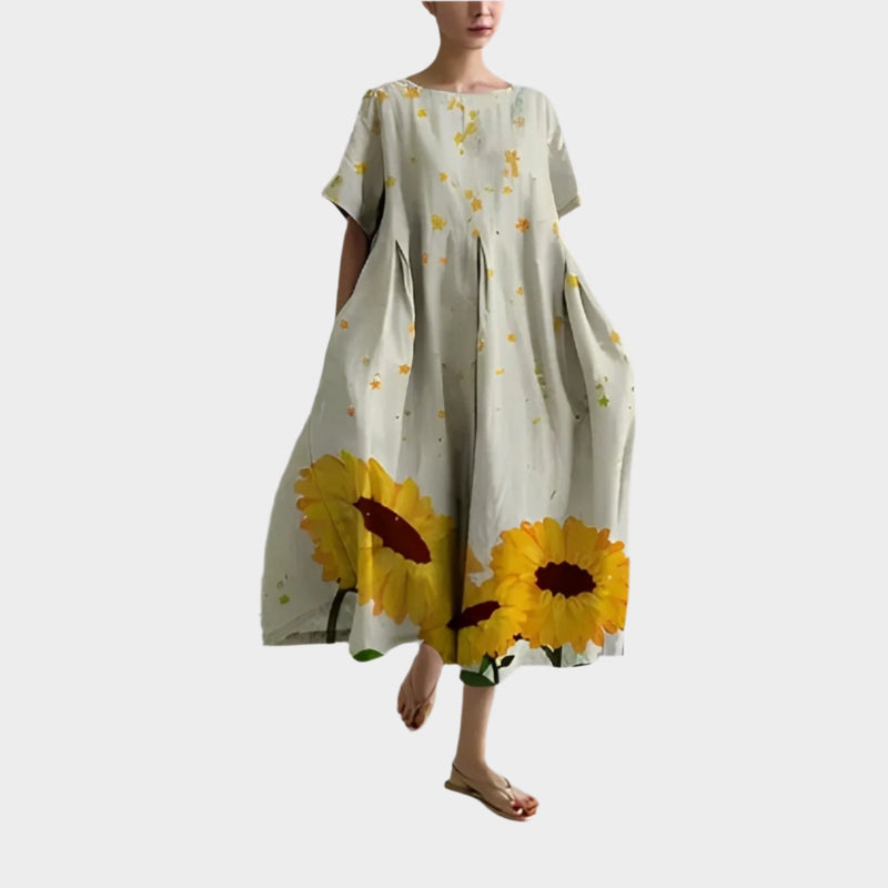 Robe longue rétro confortable