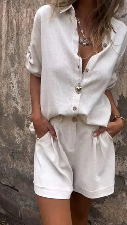 Maelis™ | Ensemble deux pièces en lin léger
