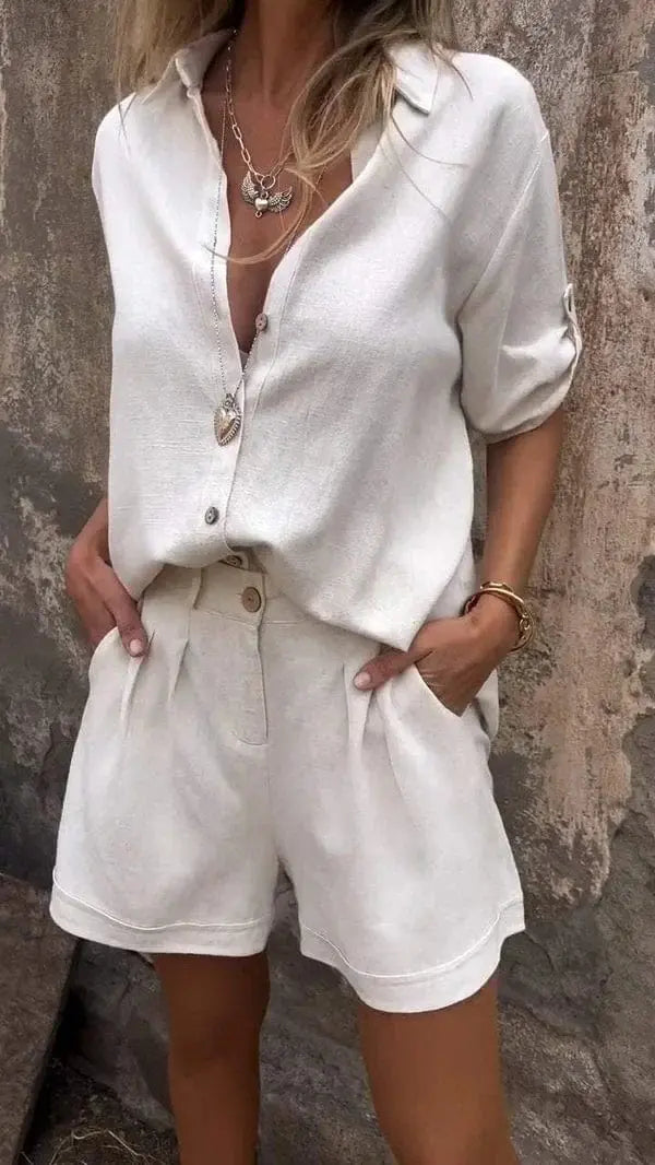 Maelis™ | Ensemble deux pièces en lin léger