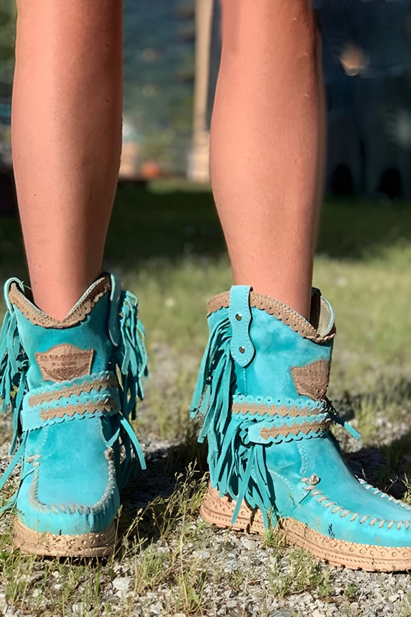 Meri | Bottes à franges bohèmes
