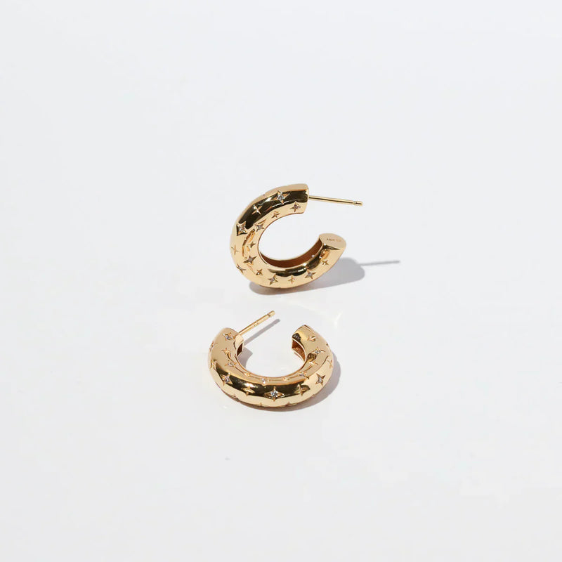 Boucles d'oreilles Cosmic Hoop | Or