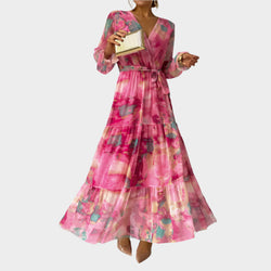 Robe midi avec des fleurs