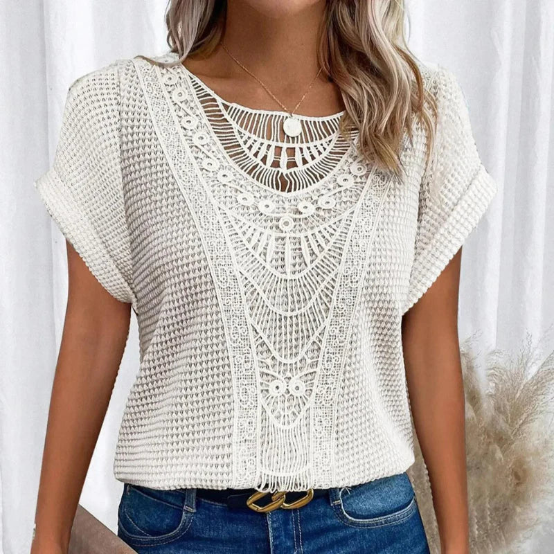 AURA - Blouse délicate texturée