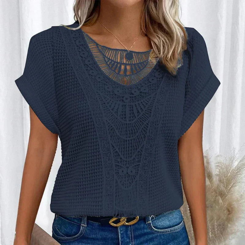 AURA - Blouse délicate texturée