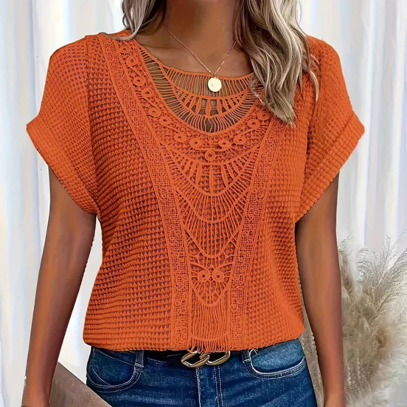 AURA - Blouse délicate texturée