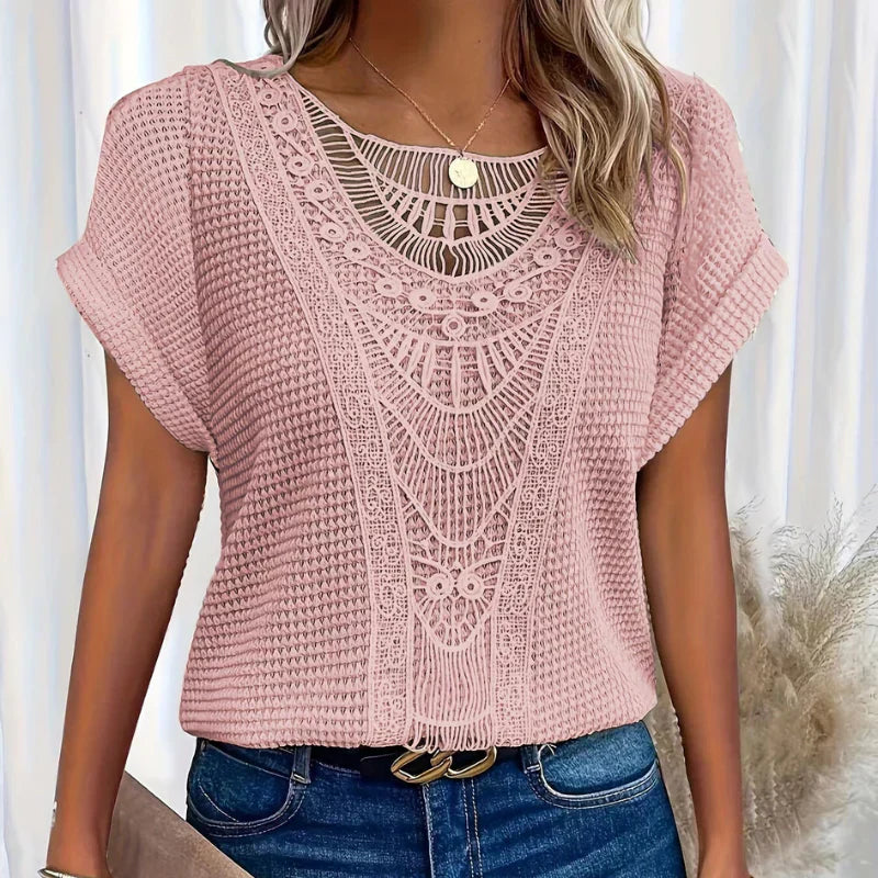 AURA - Blouse délicate texturée