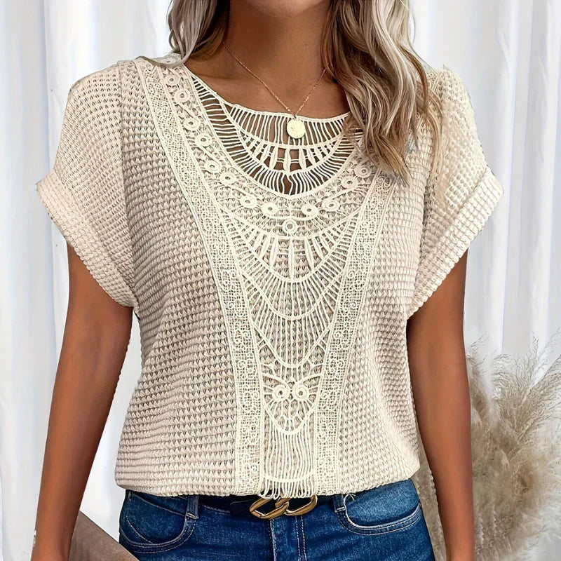 AURA - Blouse délicate texturée