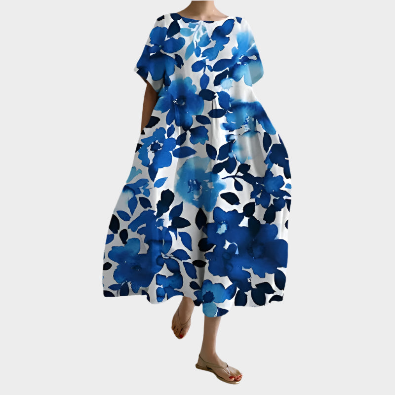 Robe longue rétro confortable