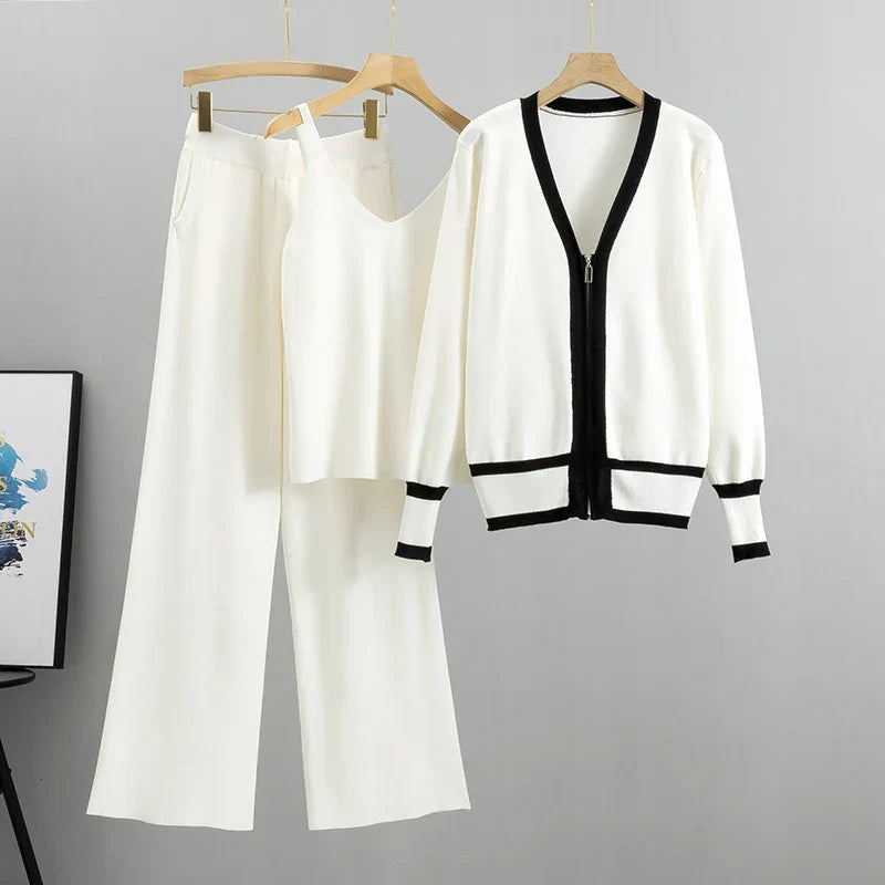 Elle™ | Ensemble de luxe trois pièces avec gilet