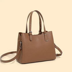 Aria™ - Sac à épaule en cuir véritable de vache à 3 couches