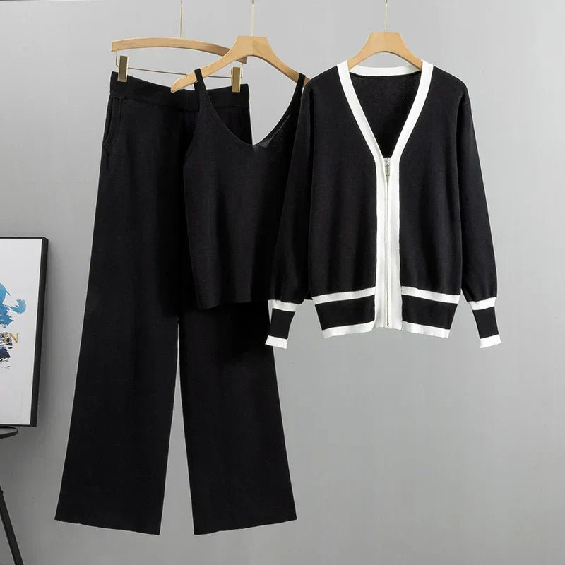 Elle™ | Ensemble de luxe trois pièces avec gilet