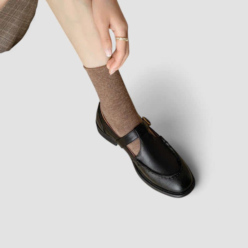 Avery™ – Chaussures orthopédiques Mary Jane à bout carré