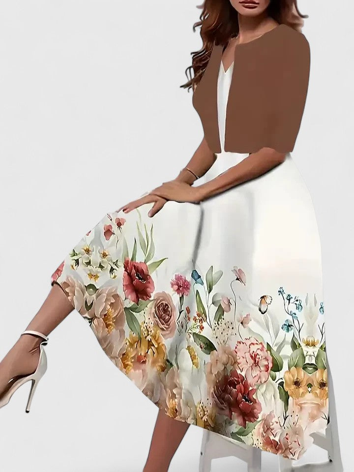 Chantal | Robe midi élégante