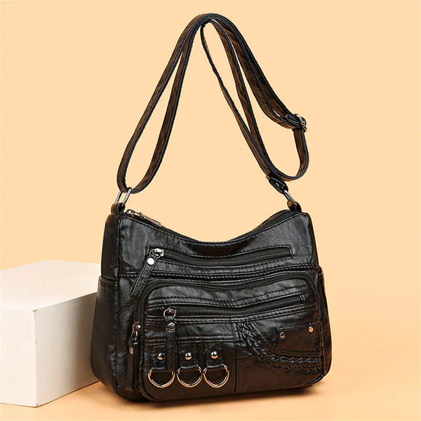 Olivia™ Charme Vintage | Sac Souple à Fermeture Éclair