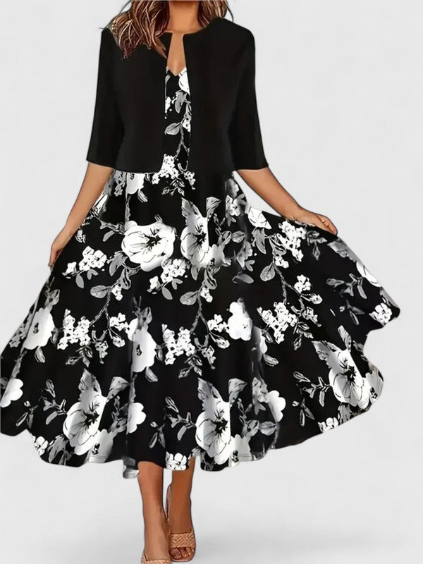 Chantal | Robe midi élégante