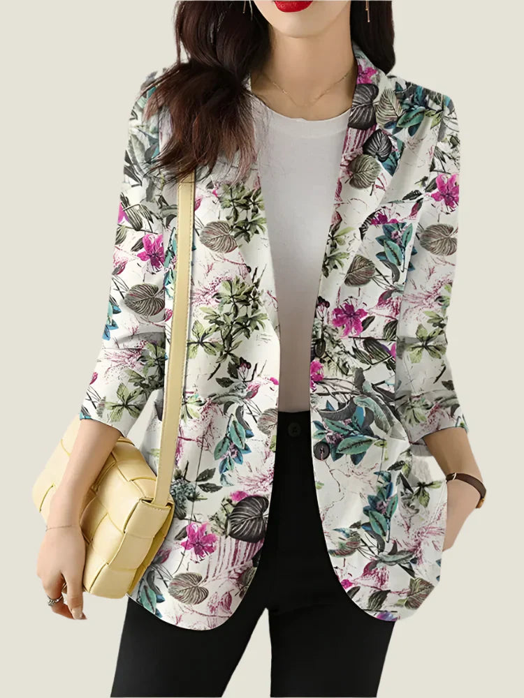 Zoe™ - Blazer Imprimé Floral Chic