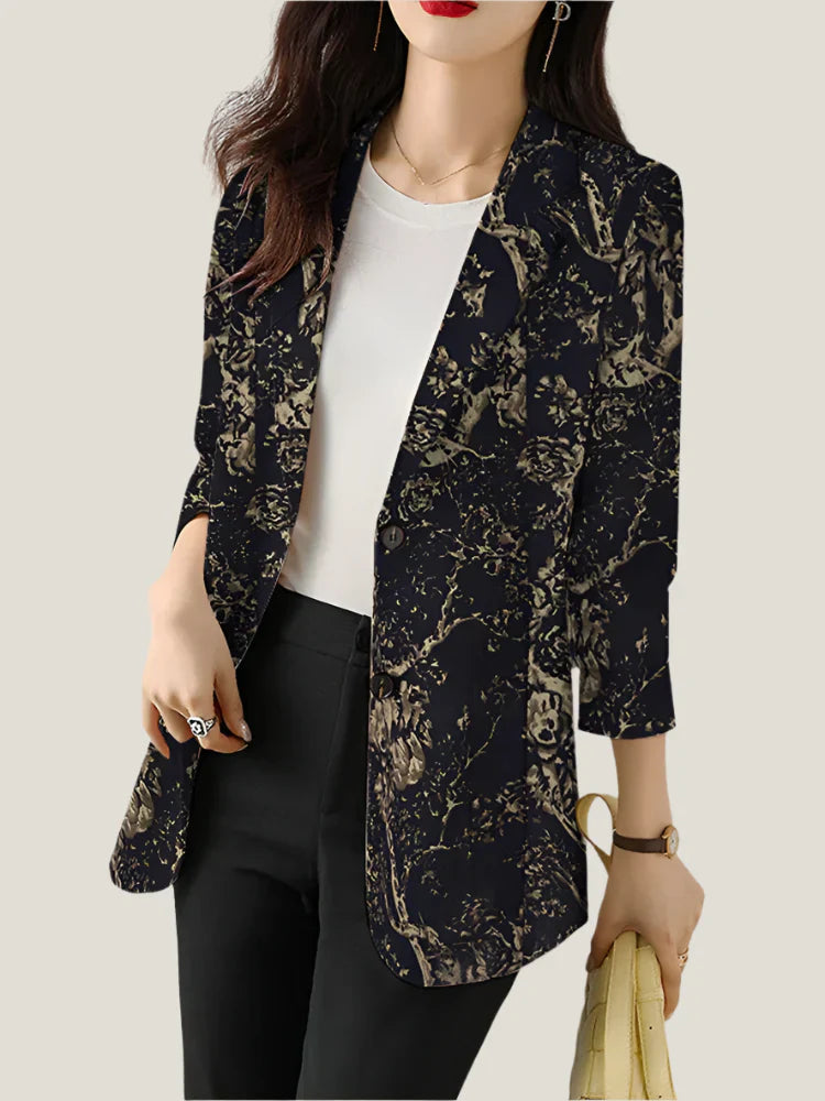 Zoe™ - Blazer Imprimé Floral Chic