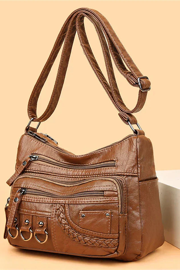 Olivia™ Charme Vintage | Sac Souple à Fermeture Éclair