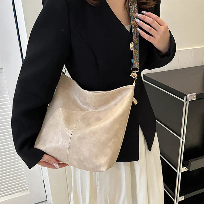 Alora - Sac bandoulière vintage en cuir PU