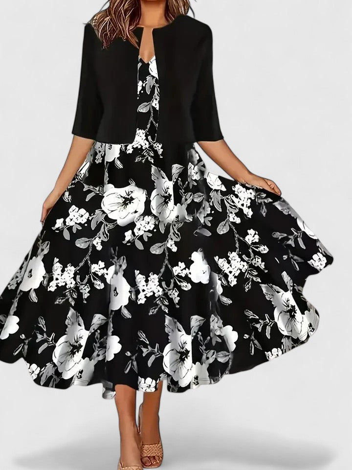 Chantal | Robe midi élégante