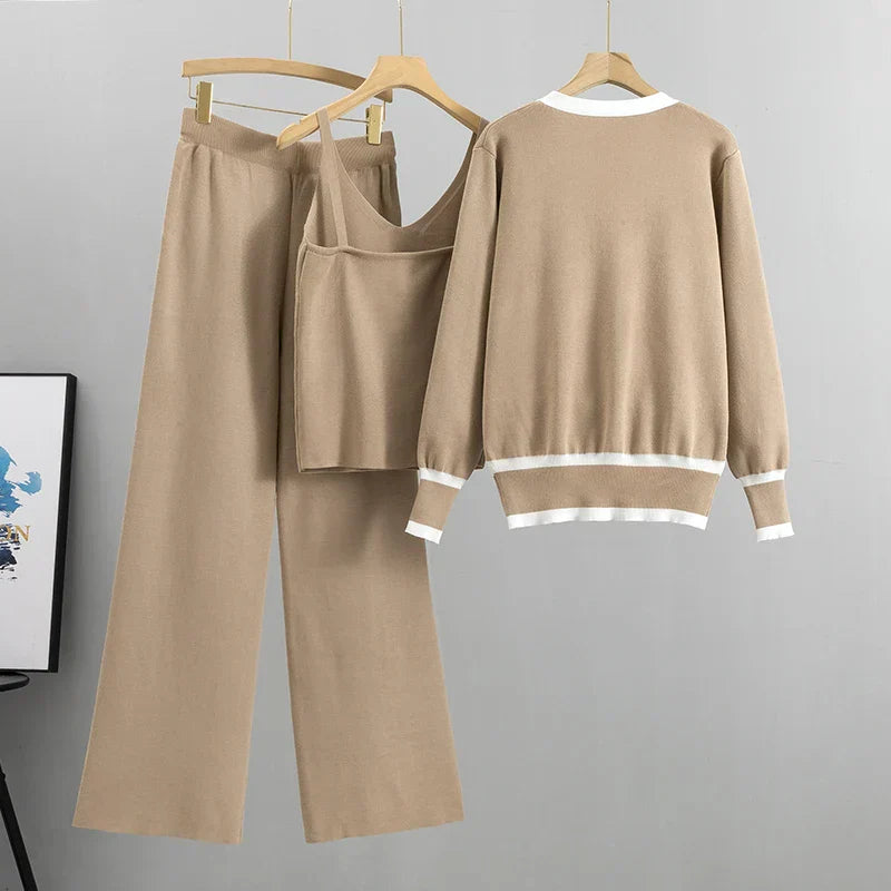 Elle™ | Ensemble de luxe trois pièces avec gilet