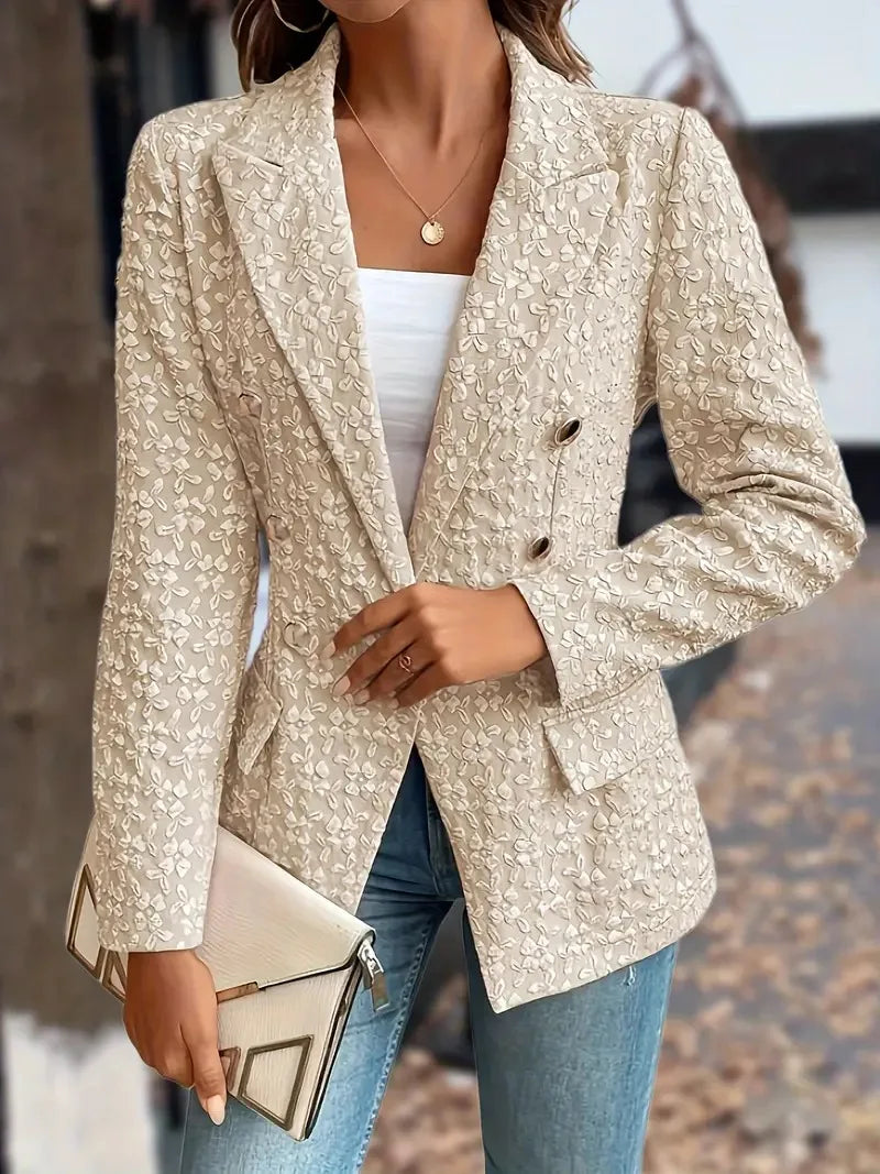 Savannah™ - Blazer Vintage Élégant à Double Boutonnage avec Poches