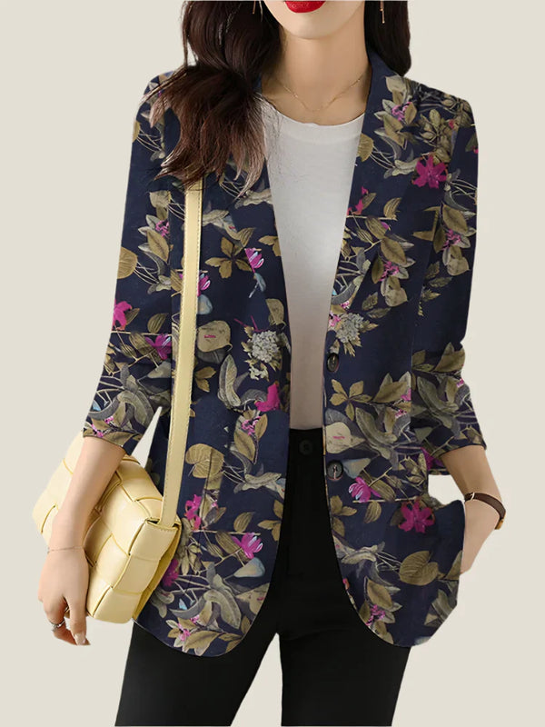 Zoe™ - Blazer Imprimé Floral Chic