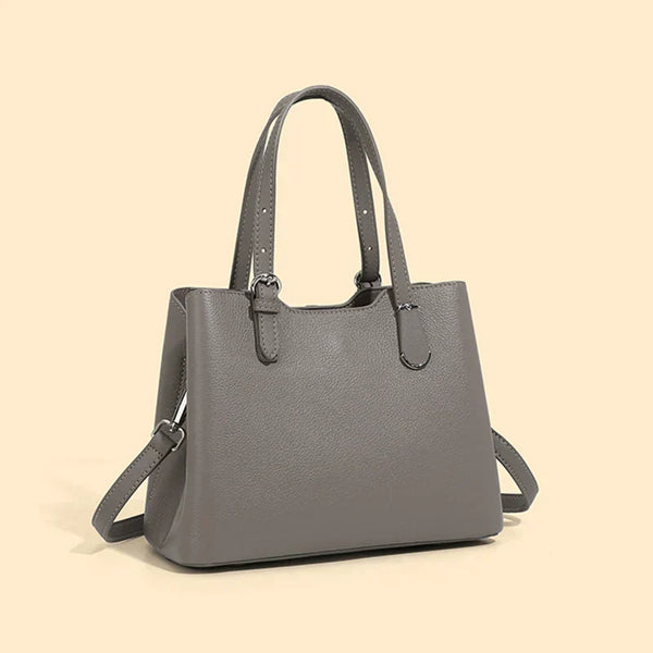 Aria™ - Sac à épaule en cuir véritable de vache à 3 couches